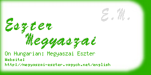 eszter megyaszai business card